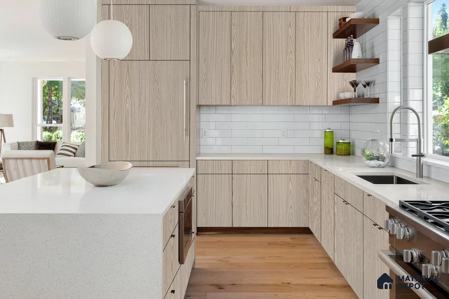 Wooden Look 3304 SUD 8 ft x 4 ft Suede Finish Decorative Laminate - 1 mm | Suitable for TV Unit, Wardrobe, Kitchen Cabinets
