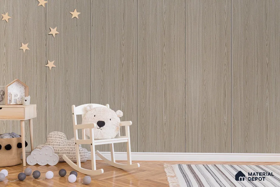 Wooden Look 3304 SUD 8 ft x 4 ft Suede Finish Decorative Laminate - 1 mm | Suitable for TV Unit, Wardrobe, Kitchen Cabinets