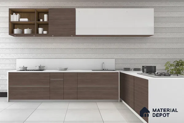 Wooden Look 3965 SUD 8 ft x 4 ft Suede Finish Decorative Laminate - 1 mm | Suitable for TV Unit, Wardrobe, Kitchen Cabinets