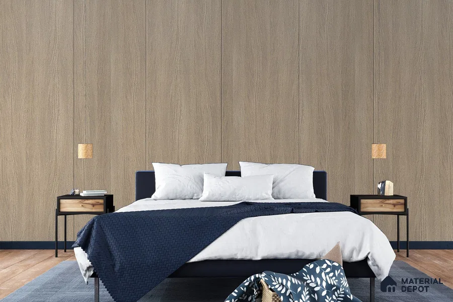 Wooden Look 3373 SUD 8 ft x 4 ft Suede Finish Decorative Laminate - 1 mm | Suitable for TV Unit, Wardrobe, Kitchen Cabinets