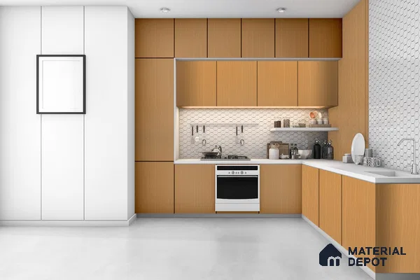 Wooden Look 3281 SUD 8 ft x 4 ft Suede Finish Decorative Laminate - 1 mm | Suitable for TV Unit, Wardrobe, Kitchen Cabinets
