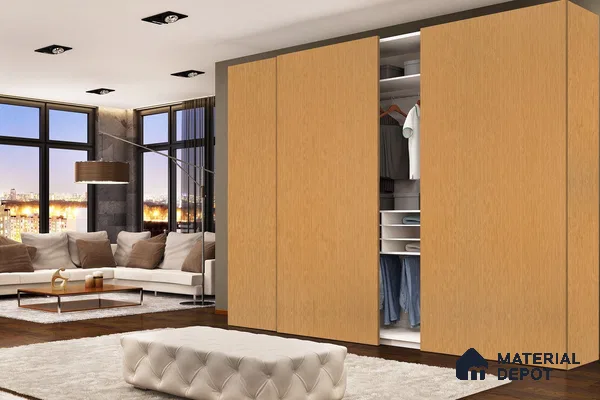 Wooden Look 3281 SUD 8 ft x 4 ft Suede Finish Decorative Laminate - 1 mm | Suitable for TV Unit, Wardrobe, Kitchen Cabinets