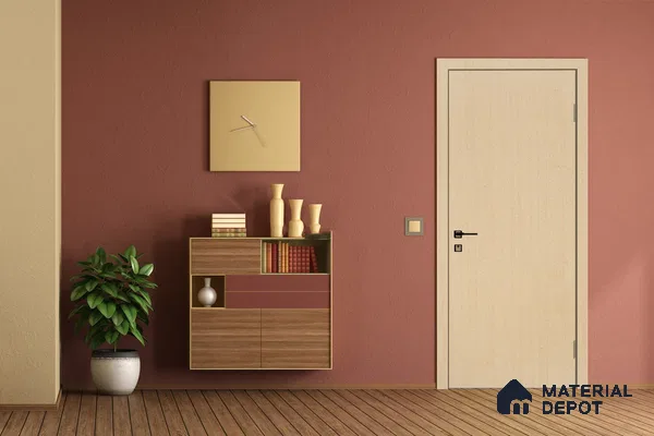 Wooden Look 3057 SUD 8 ft x 4 ft Suede Finish Decorative Laminate - 1 mm | Suitable for TV Unit, Wardrobe, Kitchen Cabinets