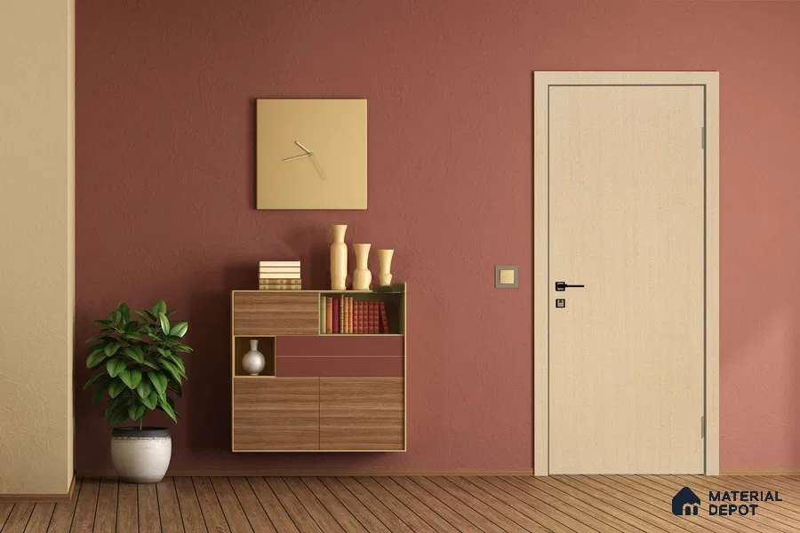 Wooden Look 3057 SUD 8 ft x 4 ft Suede Finish Decorative Laminate - 1 mm | Suitable for TV Unit, Wardrobe, Kitchen Cabinets