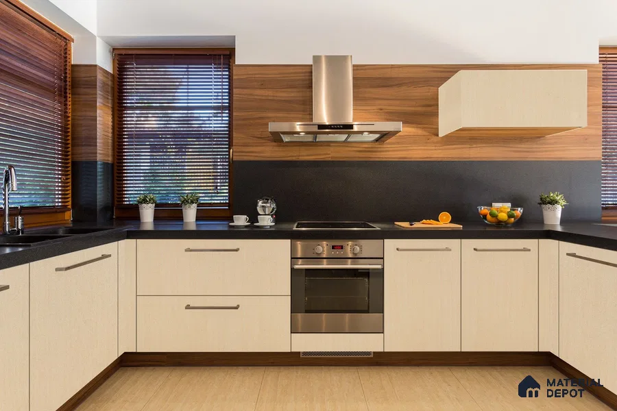 Wooden Look 3057 SUD 8 ft x 4 ft Suede Finish Decorative Laminate - 1 mm | Suitable for TV Unit, Wardrobe, Kitchen Cabinets