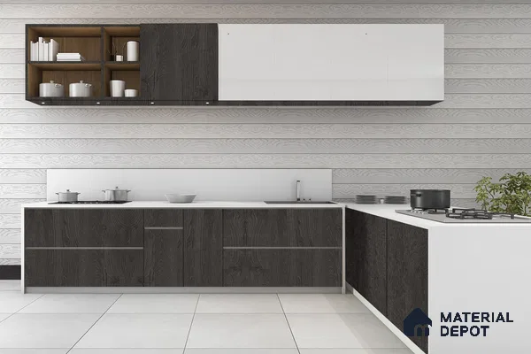 Wooden Look 3403 SUD 8 ft x 4 ft Suede Finish Decorative Laminate - 1 mm | Suitable for TV Unit, Wardrobe, Kitchen Cabinets