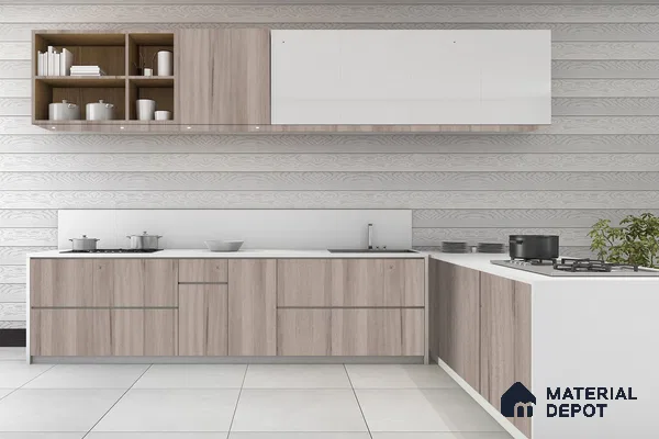 Wooden Look 3260 SUD 8 ft x 4 ft Suede Finish Decorative Laminate - 1 mm | Suitable for TV Unit, Wardrobe, Kitchen Cabinets