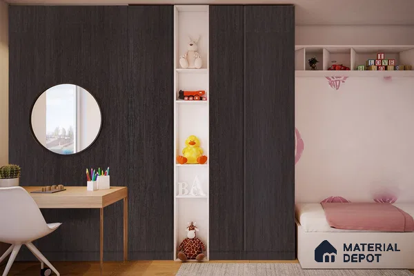 Wooden Look 3221 BRS 8 ft x 4 ft Texture Finish Decorative Laminate - 1 mm | Suitable for TV Unit, Wardrobe, Kitchen Cabinets