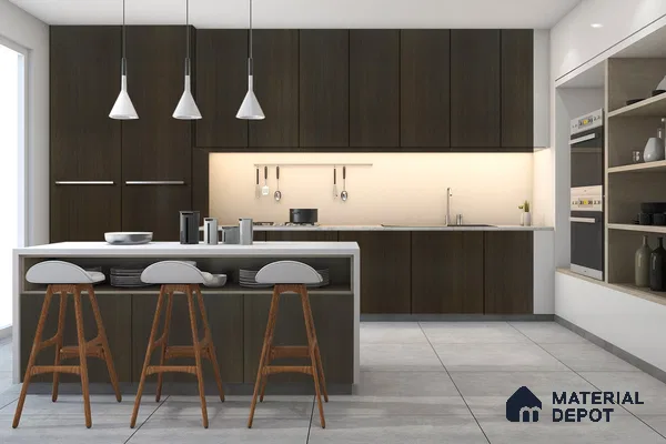 Wooden Look 3221 SUD 8 ft x 4 ft Suede Finish Decorative Laminate - 1 mm | Suitable for TV Unit, Wardrobe, Kitchen Cabinets