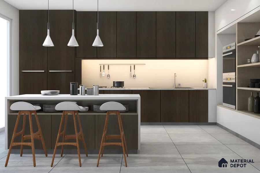 Wooden Look 3221 SUD 8 ft x 4 ft Suede Finish Decorative Laminate - 1 mm | Suitable for TV Unit, Wardrobe, Kitchen Cabinets