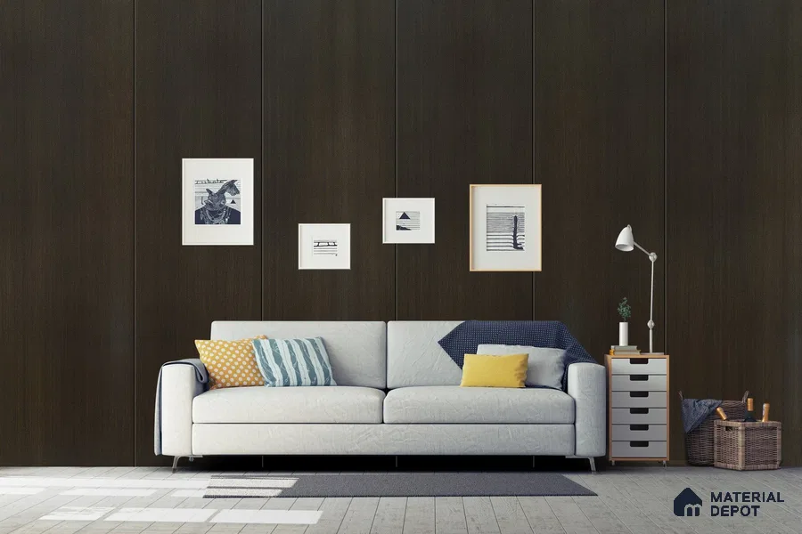 Wooden Look 3221 SUD 8 ft x 4 ft Suede Finish Decorative Laminate - 1 mm | Suitable for TV Unit, Wardrobe, Kitchen Cabinets