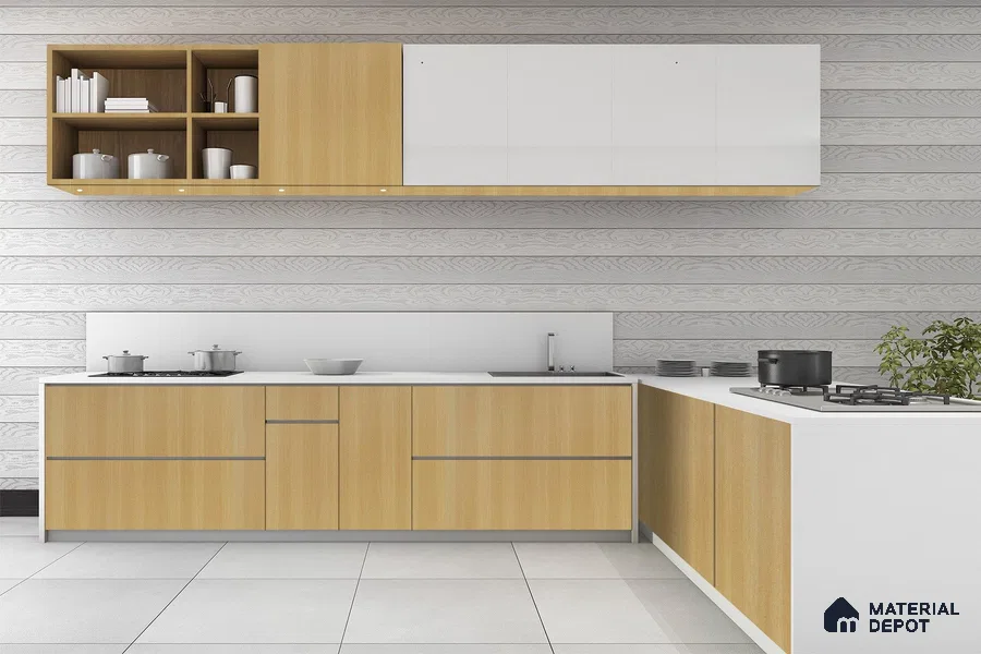 Wooden Look 3011 SUD 8 ft x 4 ft Suede Finish Decorative Laminate - 1 mm | Suitable for TV Unit, Wardrobe, Kitchen Cabinets