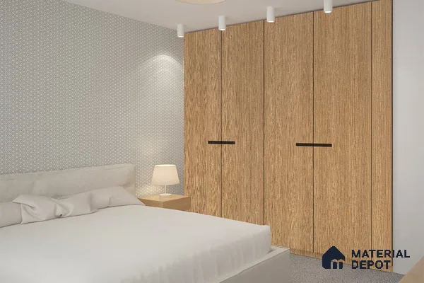 Wooden Look 3162 SUD 8 ft x 4 ft Suede Finish Decorative Laminate - 1 mm | Suitable for TV Unit, Wardrobe, Kitchen Cabinets
