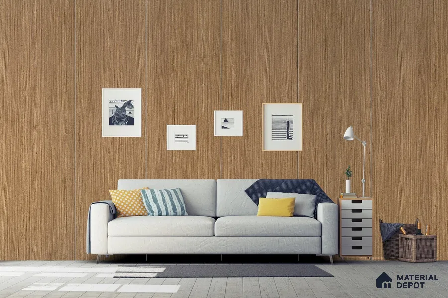 Wooden Look 3162 SUD 8 ft x 4 ft Suede Finish Decorative Laminate - 1 mm | Suitable for TV Unit, Wardrobe, Kitchen Cabinets