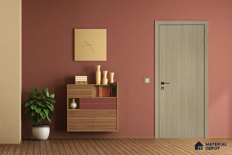 Wooden Look 3094 SUD 8 ft x 4 ft Suede Finish Decorative Laminate - 1 mm | Suitable for TV Unit, Wardrobe, Kitchen Cabinets