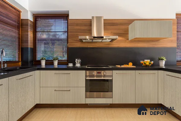 Wooden Look 3094 SUD 8 ft x 4 ft Suede Finish Decorative Laminate - 1 mm | Suitable for TV Unit, Wardrobe, Kitchen Cabinets