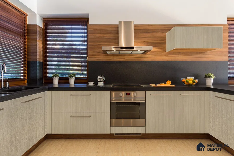 Wooden Look 3094 SUD 8 ft x 4 ft Suede Finish Decorative Laminate - 1 mm | Suitable for TV Unit, Wardrobe, Kitchen Cabinets