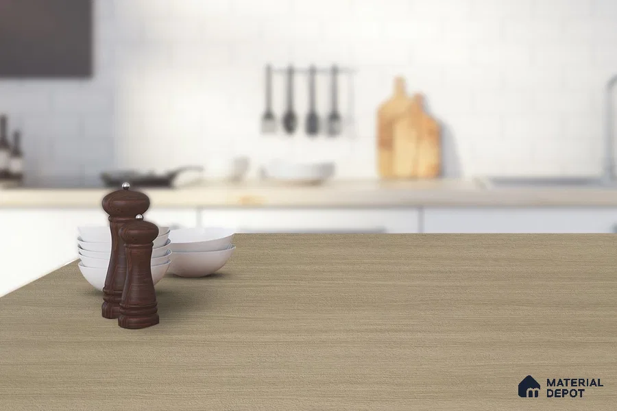 Wooden Look 3094 SUD 8 ft x 4 ft Suede Finish Decorative Laminate - 1 mm | Suitable for TV Unit, Wardrobe, Kitchen Cabinets