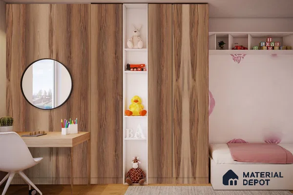 Wooden Look 3257 CFD 8 ft x 4 ft Texture Finish Decorative Laminate - 1 mm | Suitable for TV Unit, Wardrobe, Kitchen Cabinets