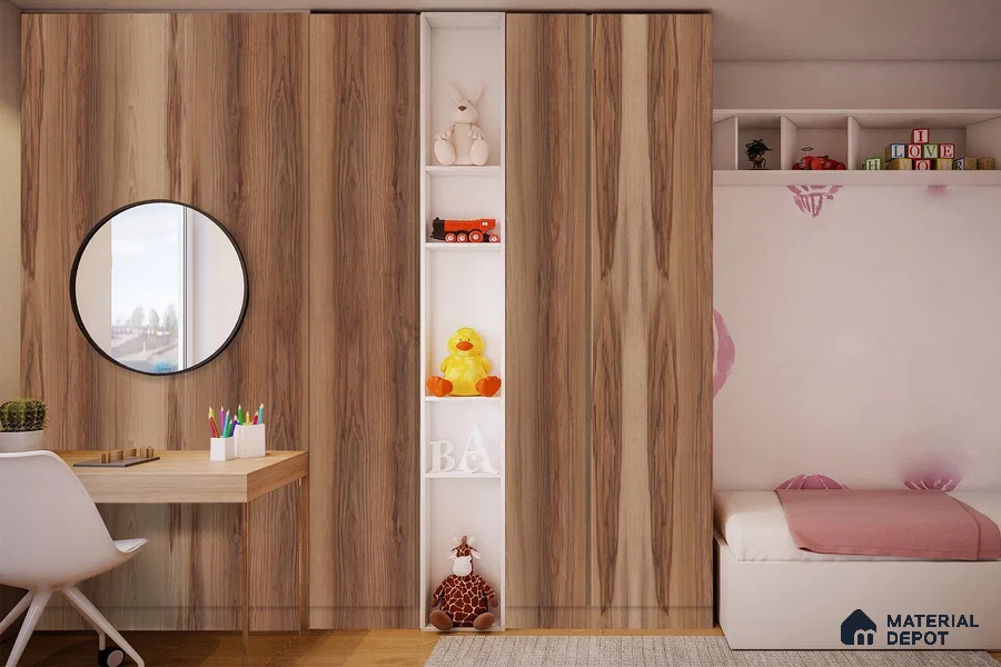 Wooden Look 3257 CFD 8 ft x 4 ft Texture Finish Decorative Laminate - 1 mm | Suitable for TV Unit, Wardrobe, Kitchen Cabinets