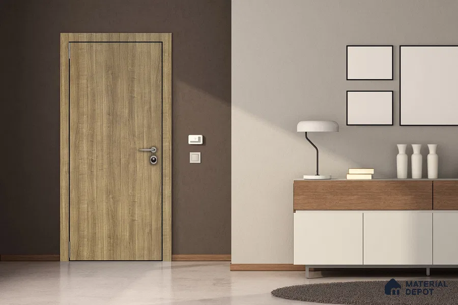 Wooden Look 3204 SUD 8 ft x 4 ft Suede Finish Decorative Laminate - 1 mm | Suitable for TV Unit, Wardrobe, Kitchen Cabinets