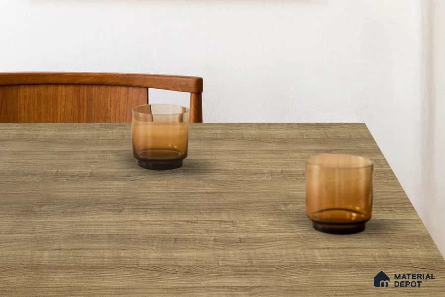 Wooden Look 3204 SUD 8 ft x 4 ft Suede Finish Decorative Laminate - 1 mm | Suitable for TV Unit, Wardrobe, Kitchen Cabinets