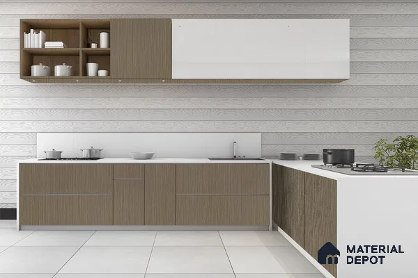 Wooden Look 3226 SUD 8 ft x 4 ft Suede Finish Decorative Laminate - 1 mm | Suitable for TV Unit, Wardrobe, Kitchen Cabinets