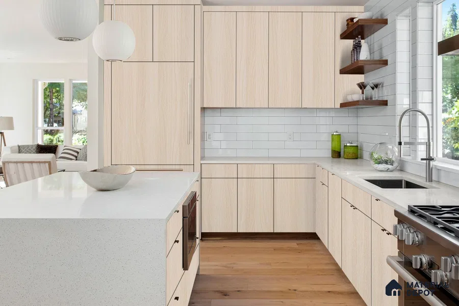 Wooden Look 3294 SUD 8 ft x 4 ft Suede Finish Decorative Laminate - 1 mm | Suitable for TV Unit, Wardrobe, Kitchen Cabinets