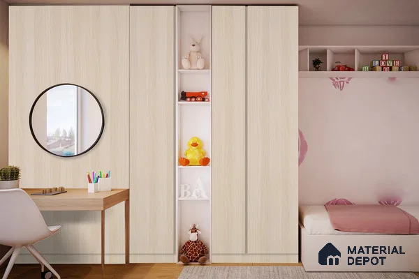 Wooden Look 3294 SUD 8 ft x 4 ft Suede Finish Decorative Laminate - 1 mm | Suitable for TV Unit, Wardrobe, Kitchen Cabinets