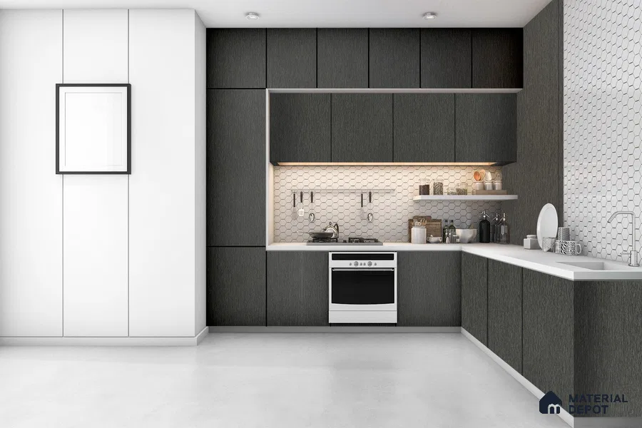 Wooden Look 3267 SUD 8 ft x 4 ft Suede Finish Decorative Laminate - 1 mm | Suitable for TV Unit, Wardrobe, Kitchen Cabinets