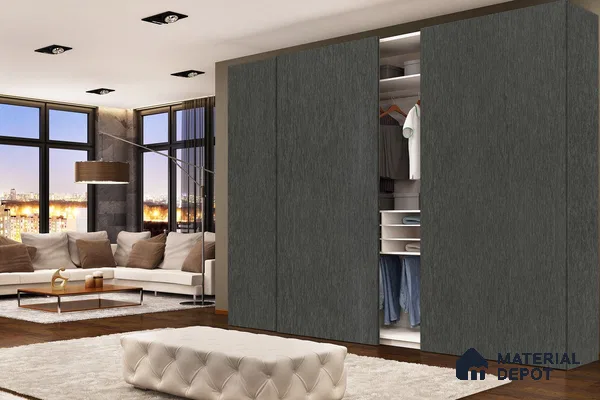 Wooden Look 3267 SUD 8 ft x 4 ft Suede Finish Decorative Laminate - 1 mm | Suitable for TV Unit, Wardrobe, Kitchen Cabinets