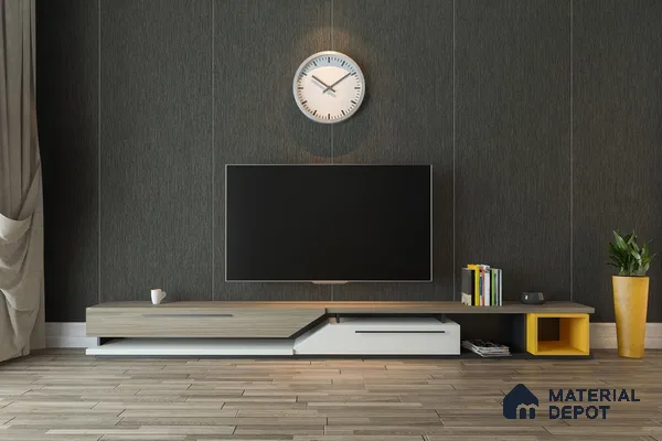Wooden Look 3267 SUD 8 ft x 4 ft Suede Finish Decorative Laminate - 1 mm | Suitable for TV Unit, Wardrobe, Kitchen Cabinets