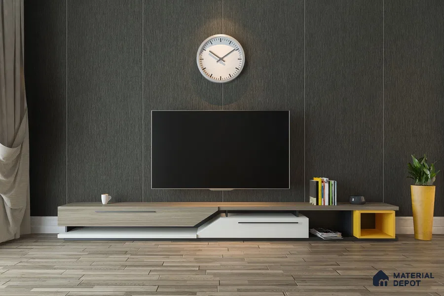Wooden Look 3267 SUD 8 ft x 4 ft Suede Finish Decorative Laminate - 1 mm | Suitable for TV Unit, Wardrobe, Kitchen Cabinets