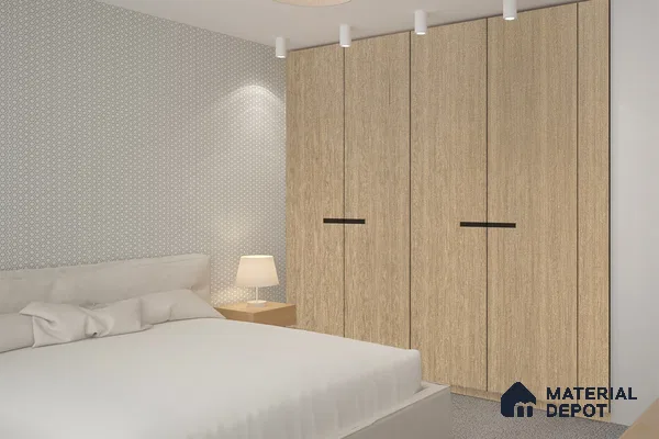 Wooden Look 3153 SUD 8 ft x 4 ft Suede Finish Decorative Laminate - 1 mm | Suitable for TV Unit, Wardrobe, Kitchen Cabinets