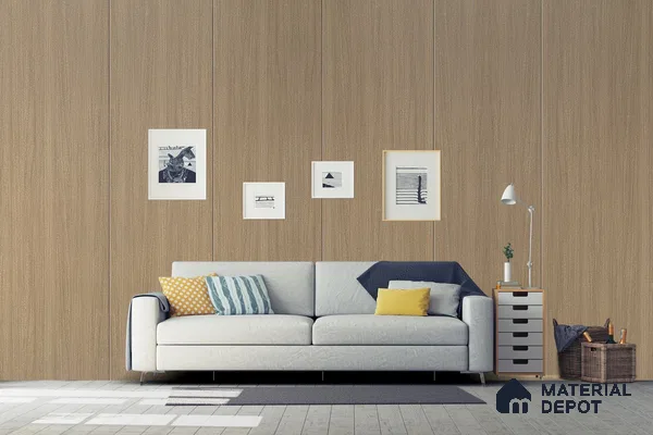 Wooden Look 3153 SUD 8 ft x 4 ft Suede Finish Decorative Laminate - 1 mm | Suitable for TV Unit, Wardrobe, Kitchen Cabinets