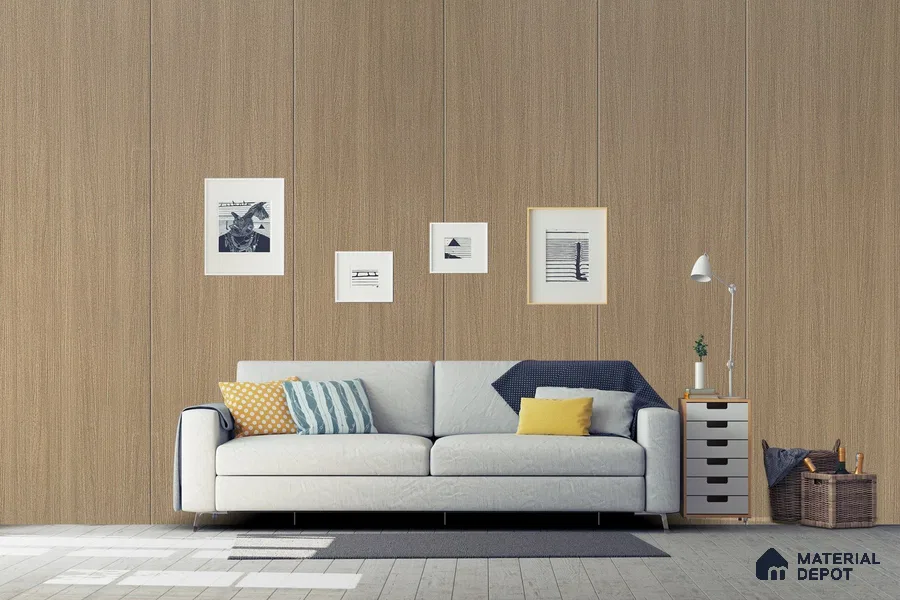 Wooden Look 3153 SUD 8 ft x 4 ft Suede Finish Decorative Laminate - 1 mm | Suitable for TV Unit, Wardrobe, Kitchen Cabinets