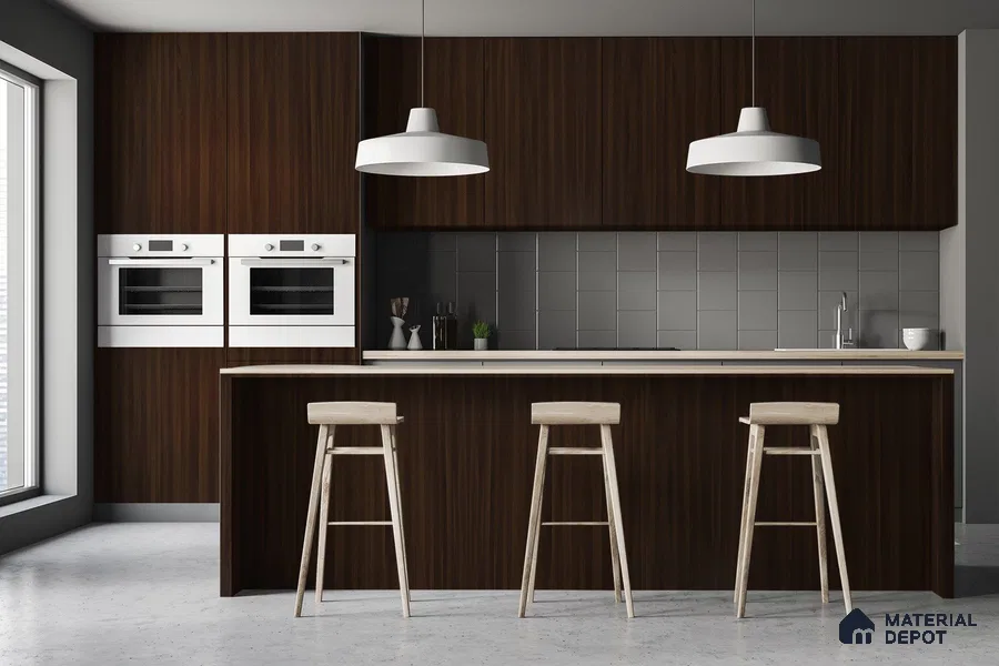 Wooden Look 3395 SUD 8 ft x 4 ft Suede Finish Decorative Laminate - 1 mm | Suitable for TV Unit, Wardrobe, Kitchen Cabinets