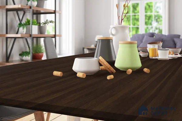 Wooden Look 3395 SUD 8 ft x 4 ft Suede Finish Decorative Laminate - 1 mm | Suitable for TV Unit, Wardrobe, Kitchen Cabinets