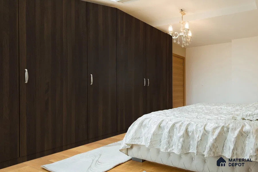 Wooden Look 3395 SUD 8 ft x 4 ft Suede Finish Decorative Laminate - 1 mm | Suitable for TV Unit, Wardrobe, Kitchen Cabinets