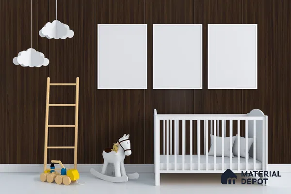 Wooden Look 3395 SUD 8 ft x 4 ft Suede Finish Decorative Laminate - 1 mm | Suitable for TV Unit, Wardrobe, Kitchen Cabinets
