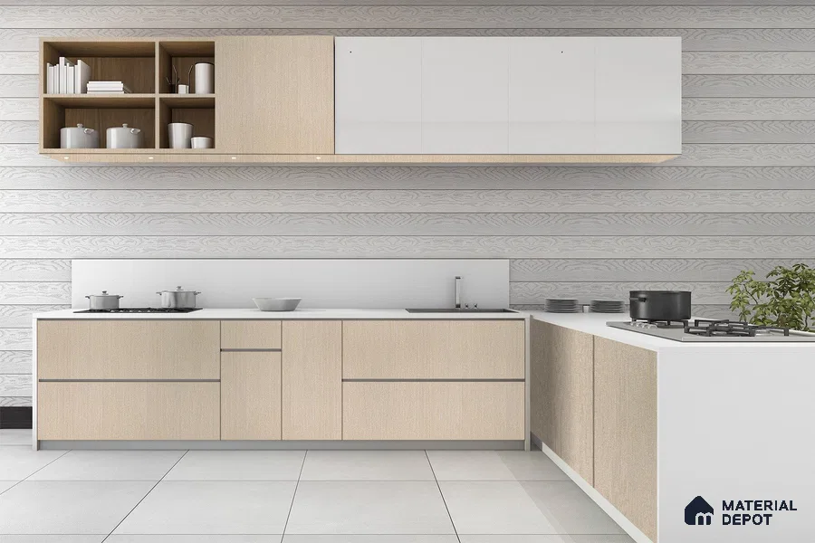 Wooden Look 3223 SUD 8 ft x 4 ft Suede Finish Decorative Laminate - 1 mm | Suitable for TV Unit, Wardrobe, Kitchen Cabinets