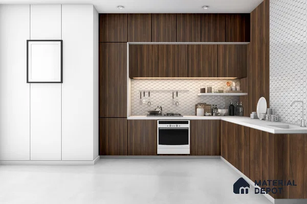 Wooden Look 3278 SUD 8 ft x 4 ft Suede Finish Decorative Laminate - 1 mm | Suitable for TV Unit, Wardrobe, Kitchen Cabinets