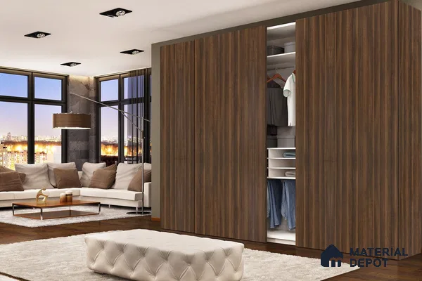 Wooden Look 3278 SUD 8 ft x 4 ft Suede Finish Decorative Laminate - 1 mm | Suitable for TV Unit, Wardrobe, Kitchen Cabinets