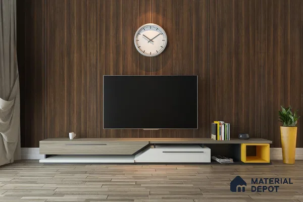 Wooden Look 3278 SUD 8 ft x 4 ft Suede Finish Decorative Laminate - 1 mm | Suitable for TV Unit, Wardrobe, Kitchen Cabinets