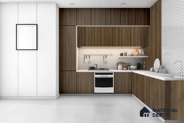 Wooden Look 3277 SUD 8 ft x 4 ft Suede Finish Decorative Laminate - 1 mm | Suitable for TV Unit, Wardrobe, Kitchen Cabinets