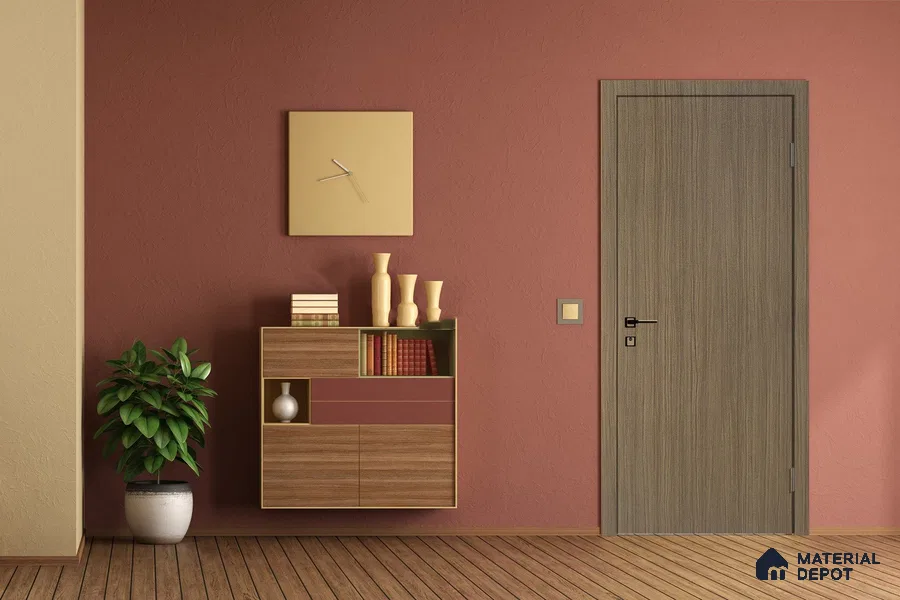 Wooden Look 3123 SUD 8 ft x 4 ft Suede Finish Decorative Laminate - 1 mm | Suitable for TV Unit, Wardrobe, Kitchen Cabinets