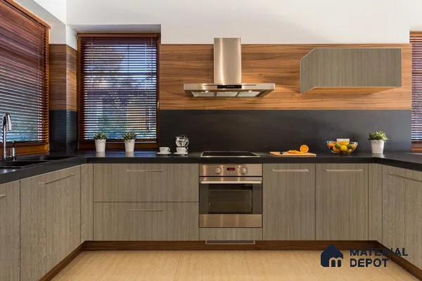 Wooden Look 3123 SUD 8 ft x 4 ft Suede Finish Decorative Laminate - 1 mm | Suitable for TV Unit, Wardrobe, Kitchen Cabinets