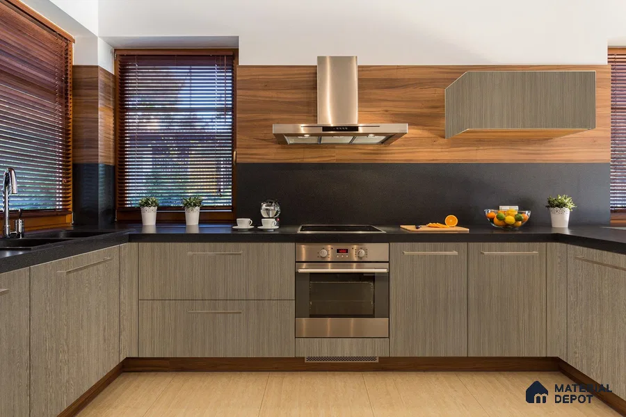 Wooden Look 3123 SUD 8 ft x 4 ft Suede Finish Decorative Laminate - 1 mm | Suitable for TV Unit, Wardrobe, Kitchen Cabinets