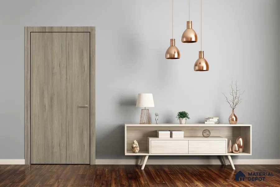 Wooden Look 3334 SUD 8 ft x 4 ft Suede Finish Decorative Laminate - 1 mm | Suitable for TV Unit, Wardrobe, Kitchen Cabinets