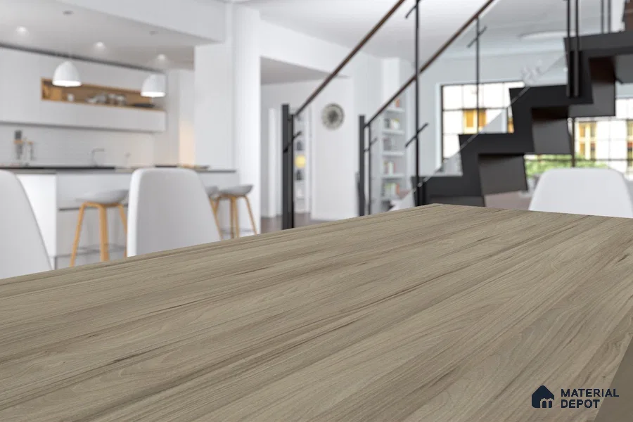 Wooden Look 3334 SUD 8 ft x 4 ft Suede Finish Decorative Laminate - 1 mm | Suitable for TV Unit, Wardrobe, Kitchen Cabinets